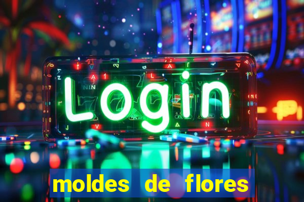 moldes de flores gigantes para imprimir